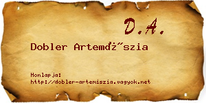 Dobler Artemíszia névjegykártya